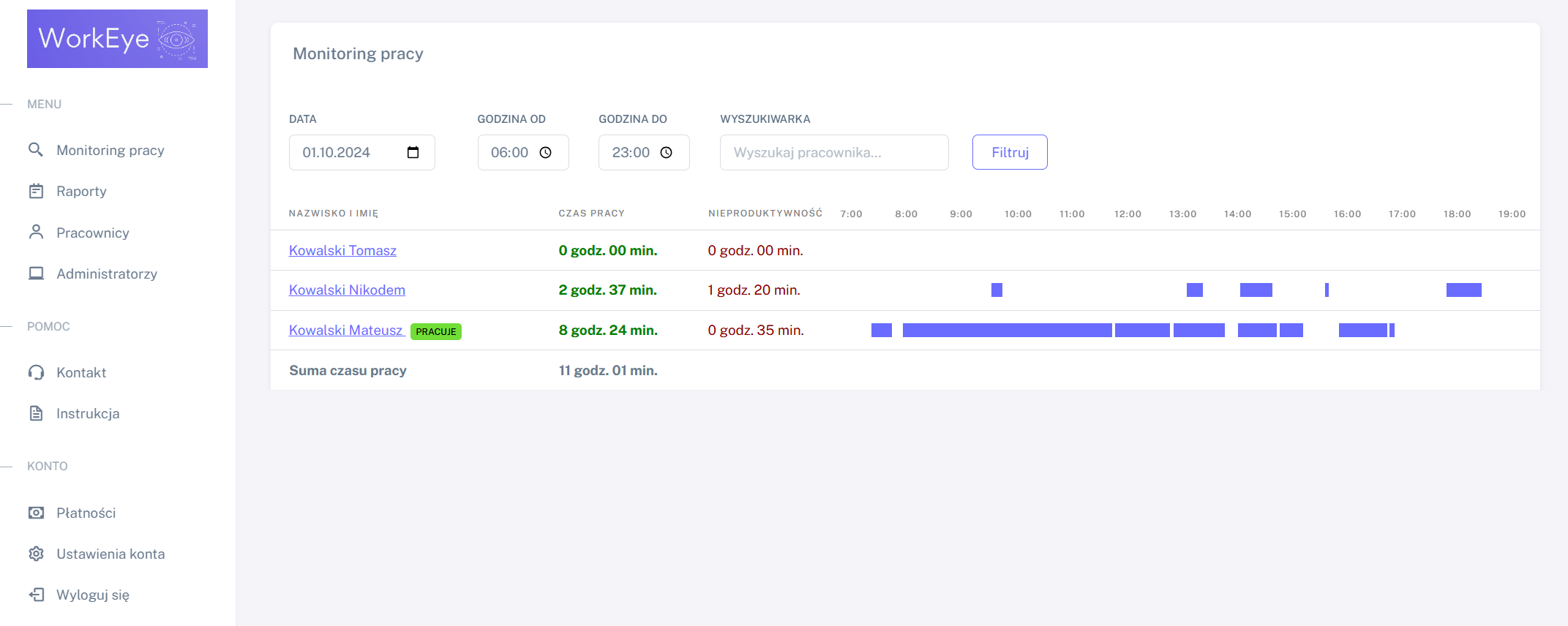 hero dashboard